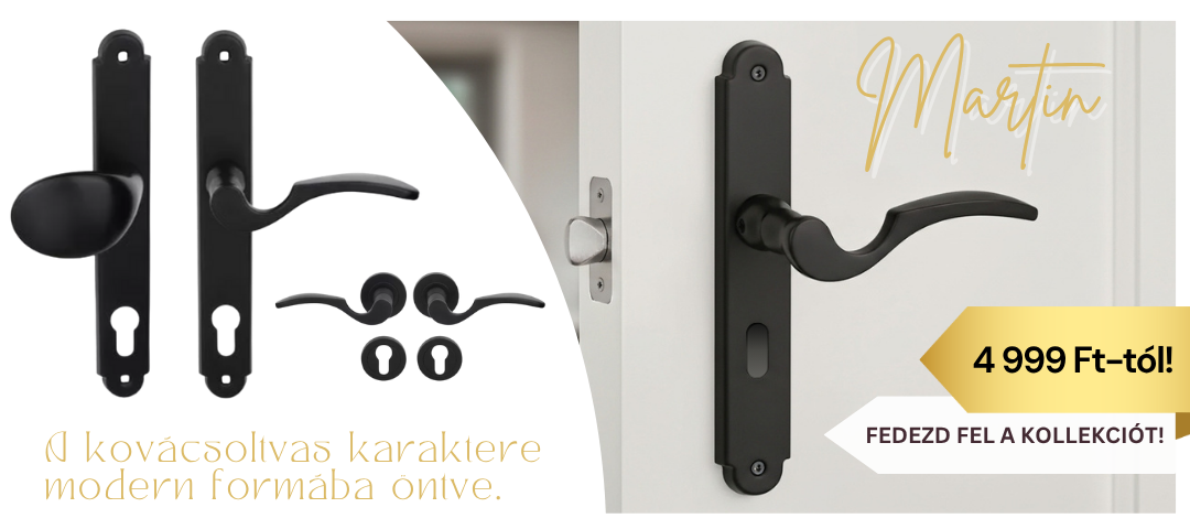 Martin ajtókilincsek válogatása – rozettás és címes típusok