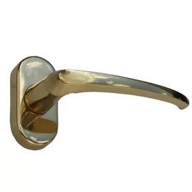   Viola alamă geam mare jumătate mâner Balcon Mâner cu mecanism de poziţionare