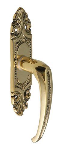 Baroková mosadzná veľká okenná polovičná kľučka konvenčná
