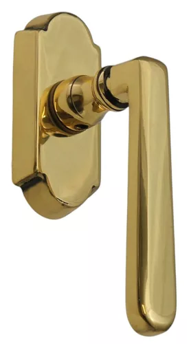 Alt Wien Réz Nagyalakú Ablakfélkilincs Pozíciónáló Mechanikával