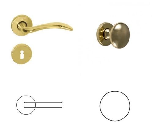 Madeira Brass PZ Button/Handle