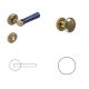 Linea Brass WC Button/Handle