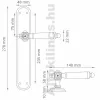 Alt Wien Speciál Mod Ajtókilincs Réz 55 mm PZ