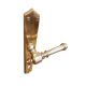 Alt Wien Special Peaked Shielded Door Handle Brass 85 mm BB