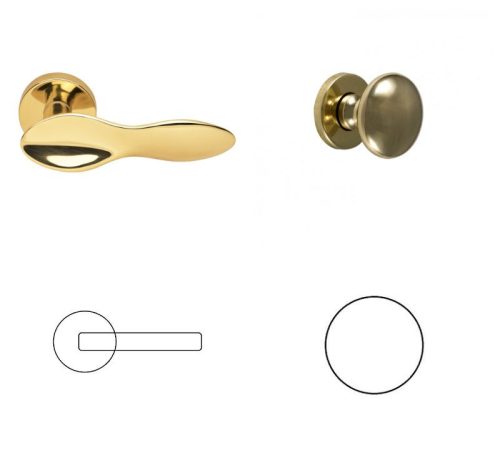 Spoon Brass WC Button/Handle