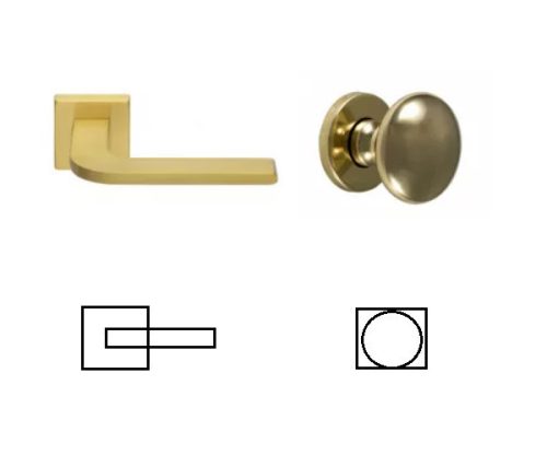 Bimyou Olasz Brass WC Button/Handle