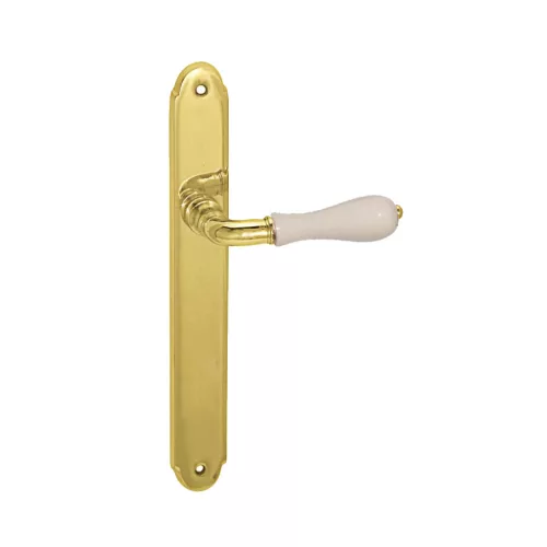 Samoha-Diána Pajzsos Fehér Porcelán Betétes Réz Lyuk Nélküli