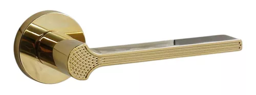 Rozetă rotundă Art Deco „G03” Alama Doar mâner pe rozeta superioară