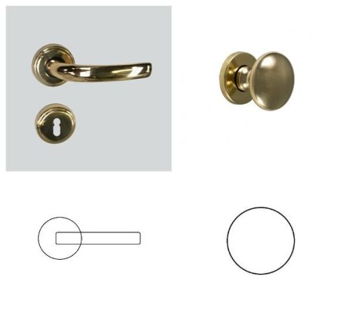 Márton Brass WC Button/Handle