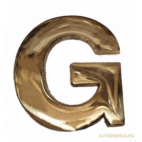 Betű Kicsi G 4,5cm Réz