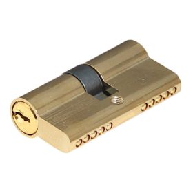 Elzett Hengerzárbetét 35/35 Réz Felület 5 kulcsos