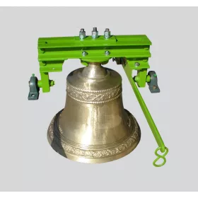   Soul Bell 35 Kg In Honor of Lajos Gombos Golden Wreathed Bell Caster (Not for Sale) Copper