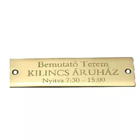   EXTRA LETTER ENGRAVING AVAILABLE FOR NAME PLATES AT THE PRICE OF FT/CHARACTER.