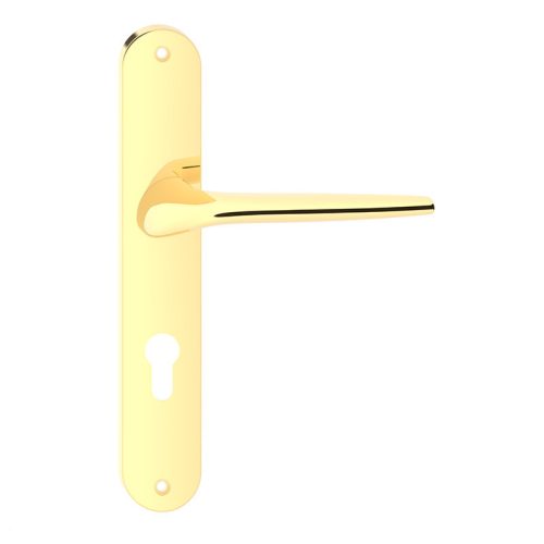 JULIA pajzsos ajtókilincs fényes sárgaréz színű 55 mm PZ