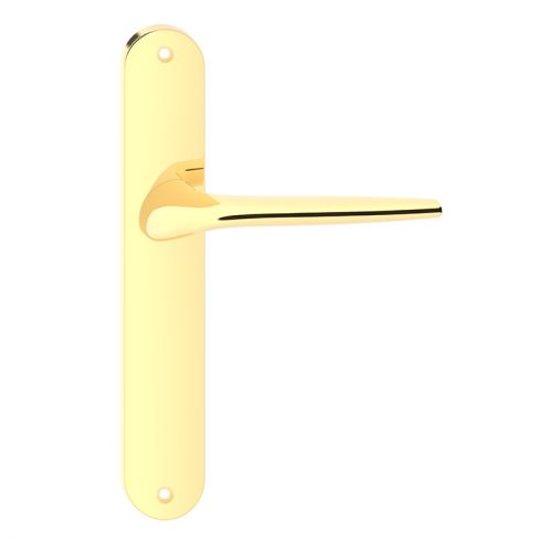 JULIA pajzsos ajtókilincs fényes sárgaréz színű Lyuk nélkül