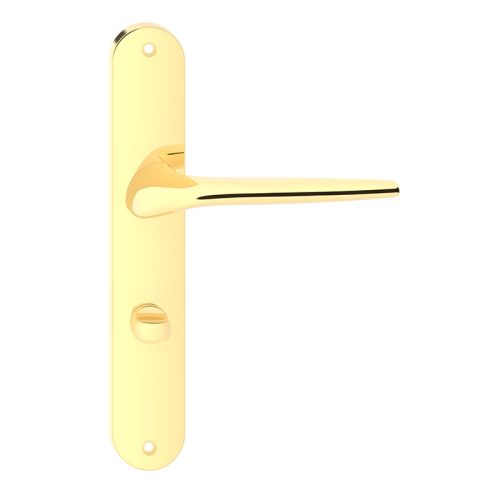 JULIA pajzsos ajtókilincs fényes sárgaréz színű 88 mm BB