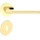 BELLA ajtóajtókilincs kerek rozettás R SLIM vékony fényes sárgaréz BB