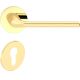 BELLA ajtóajtókilincs kerek rozettás R SLIM vékony fényes sárgaréz PZ