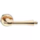 CENTURY ajtókilincs kerek rozettás R CLASSIC fényes sárgaréz - CORONA PREMIUM Csak kilincs felső ro