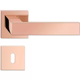   FOCUS ajtókilincs szögletes rozettás rozéarany - CORONA PREMIUM BB