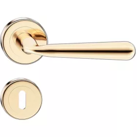   HANDY ajtókilincs kerek rozettás R CLASSIC fényes sárgaréz - CORONA PREMIUM BB