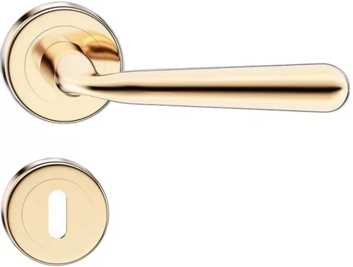 HANDY ajtókilincs kerek rozettás R CLASSIC fényes sárgaréz - CORONA PREMIUM BB