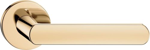 ICONA ajtóajtókilincs négyzet alakú rozettás Q SLIM vékony fényes sárgaréz - CORONA PREMIUM BB