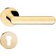 ICONA ajtókilincs kerek rozettás R SLIM fényes sárgaréz - CORONA PREMIUM PZ
