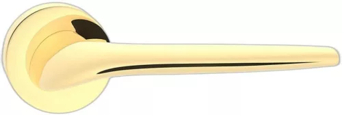 JULIA ajtókilincs kerek rozettás jobb oldali fényes sárgaréz, WC