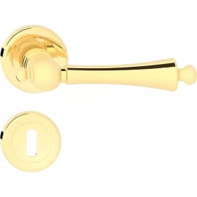   OLIVIA R ajtókilincs klasszikus rozettás fényes sárgaréz színű BB