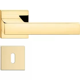   TOTAL ajtóajtókilincs szögletes rozettás fényes sárgaréz BB