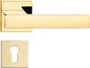 TOTAL ajtóajtókilincs szögletes rozettás fényes sárgaréz PZ