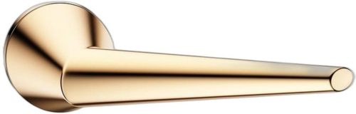 UNICA ajtókilincs kerek rozettás R SLIM vékony fényes sárgaréz - CORONA PREMIUM Csak kilincs felső