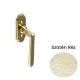 Alt Wien Satin Scrubbed Brass Large Window half handle conventional