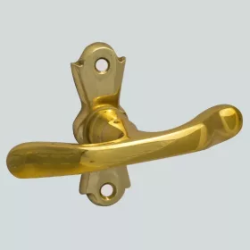   Alt Wien Fereastră „T” Mâner îndoit din alamă satinată frecat