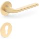 BELLA ajtóajtókilincs kerek rozettás R SLIM vékony szatén sárgaréz PZ