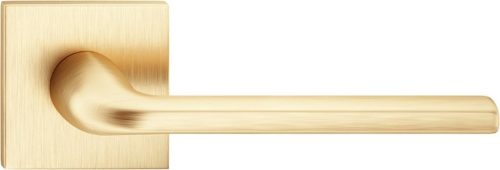 SCANDI ajtóajtókilincs négyzet alakú rozettás Q SLIM vékony szatén sárgaréz - CORONA PREMIUM Csak k