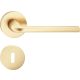 SCANDI ajtókilincs kerek rozettás R SLIM vékony szatén sárgaréz - CORONA PREMIUM BB