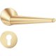 UNICA ajtókilincs kerek rozettás R SLIM vékony szatén sárgaréz - CORONA PREMIUM PZ