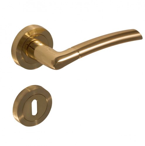 Figo Round rosette Brass color Only handle on top rosette