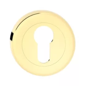   Runde Rosette (Figo) kupferfarbene PZ Schlossabdeckung von unten nach oben