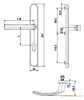 Hero Ovaler Sicherheits Türknauf in Kupferfarbe 90 mm PZ