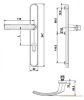 Hero Ovál Biztonsági Réz Színű Kilincs 90 mm PZ Gomb/Kilincs