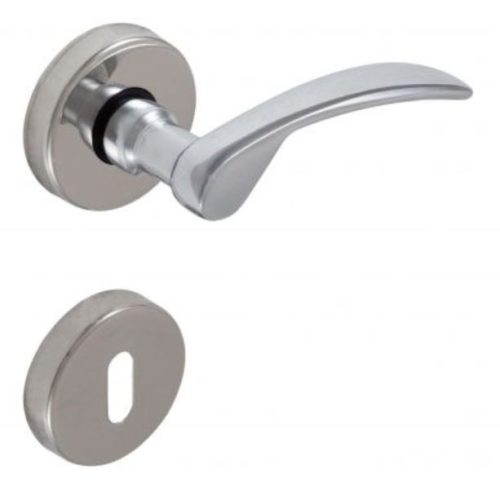 Eva Rozetă rotundă Crom strălucitor Numai mâner pe rozeta superioară