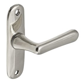   Stefania s lisovaným štítom Svetlý chróm "L" Tvar