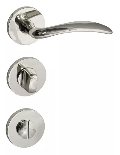 WC din crom strălucitor cu Rozetă rotundă