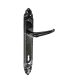 Baroque Handle set Bright chrome 90 mm WC