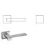 Mandeli Jet Bright chrome WC Button/Handle