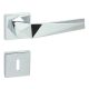 Líra Square rosette Bright chrome Only handle on top rosette