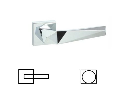 Lyra Quadrat Zette Hell Chrome BB Knopf/Knopf